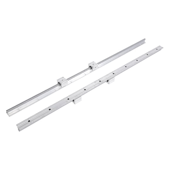 Bearing Block,2Pcs SBR12-1000mm 12mm Linear Bearing Slide Block Linear Slide Rail Shaft Ultimate Comfort