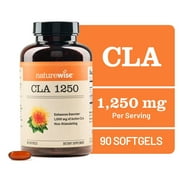 NatureWise CLA 1250 - CLA Supplement, Non-Stimulating non-GMO - 90 Softgels[30-Day Supply]