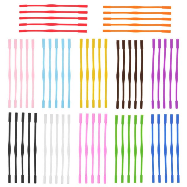 maskred 5pcs Enfants Lunettes de Silicone Antidérapant Sangle Cordon Bande Sport Rouge Rose 1Set
