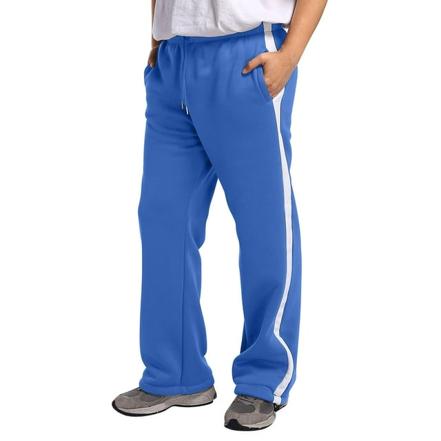 2025 Male Color Block Sweatpants House Boy Tether Large Size Pant Foam Slip Loose Autumn and Winter Pants Sports Patchwork Trousers
