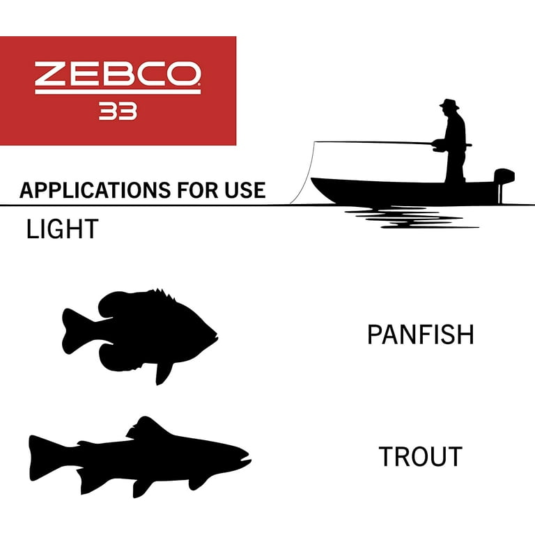 Zebco 33 Micro Triggerspin Reel 4LB Zebco Cajun Line 