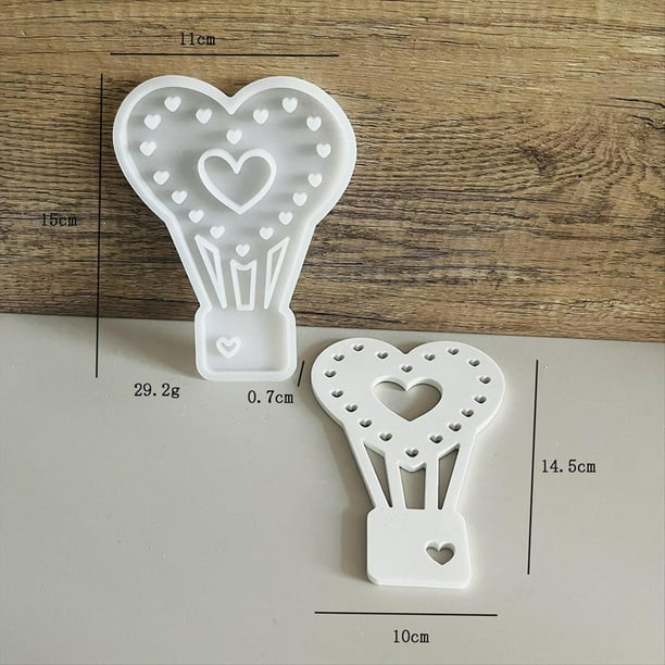 Molde de silicona para globos, yeso, bricolaje, Xingxing Aixin, decoración del hogar, portavelas de cemento B