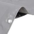 thumbnail image 4 of vidaXL Tarpaulin Tarp with Grommets for RV Boat Camping Pool Cover Gray Canvas, 4 of 8