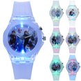 thumbnail image 4 of Montre Enfant Fille Dessin Animé Quartz Frozen Montre LED Flash - 1, 4 of 4