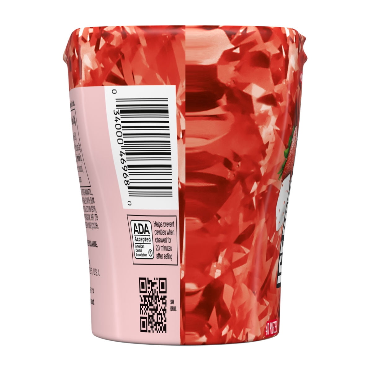 ICE BREAKERS ICE CUBES STRAWBERRY ICE FLAVORED BOTTLE PACK GUM