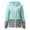 Blue, variant on Womens Waterproof Windbreaker Jacket Hooded Raincoat Patchwork Color Zip Up Windproof Outerwear Lightweight Casual Active Hiking Tops