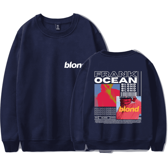 Frank Ocean Merch Sweatshirt Blond Blonde Album Cover Hoodie Long-sleeve Fashion Hip Hop Rapper Unisex Men Women Tracksuit Pullover Streetwear Coat