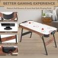 thumbnail image 6 of RayChee 54in Folding Air Hockey Table Game for Adults and Kids (Walnut), 6 of 8