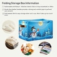 thumbnail image 5 of FREEAMG Snowman Christmas Storage Bin for Toy Storage Basket Dirty Clothes Sundries Office Home Closet Organizer Shelf Cube Box Waterproof Laundry Basket, 1 PCS, 5 of 7