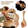 thumbnail image 3 of Large Wooden Soup Ladle Spoon For Serving Noodles And Stew Eco-Friendly Kitchen Utensil, 3 of 10