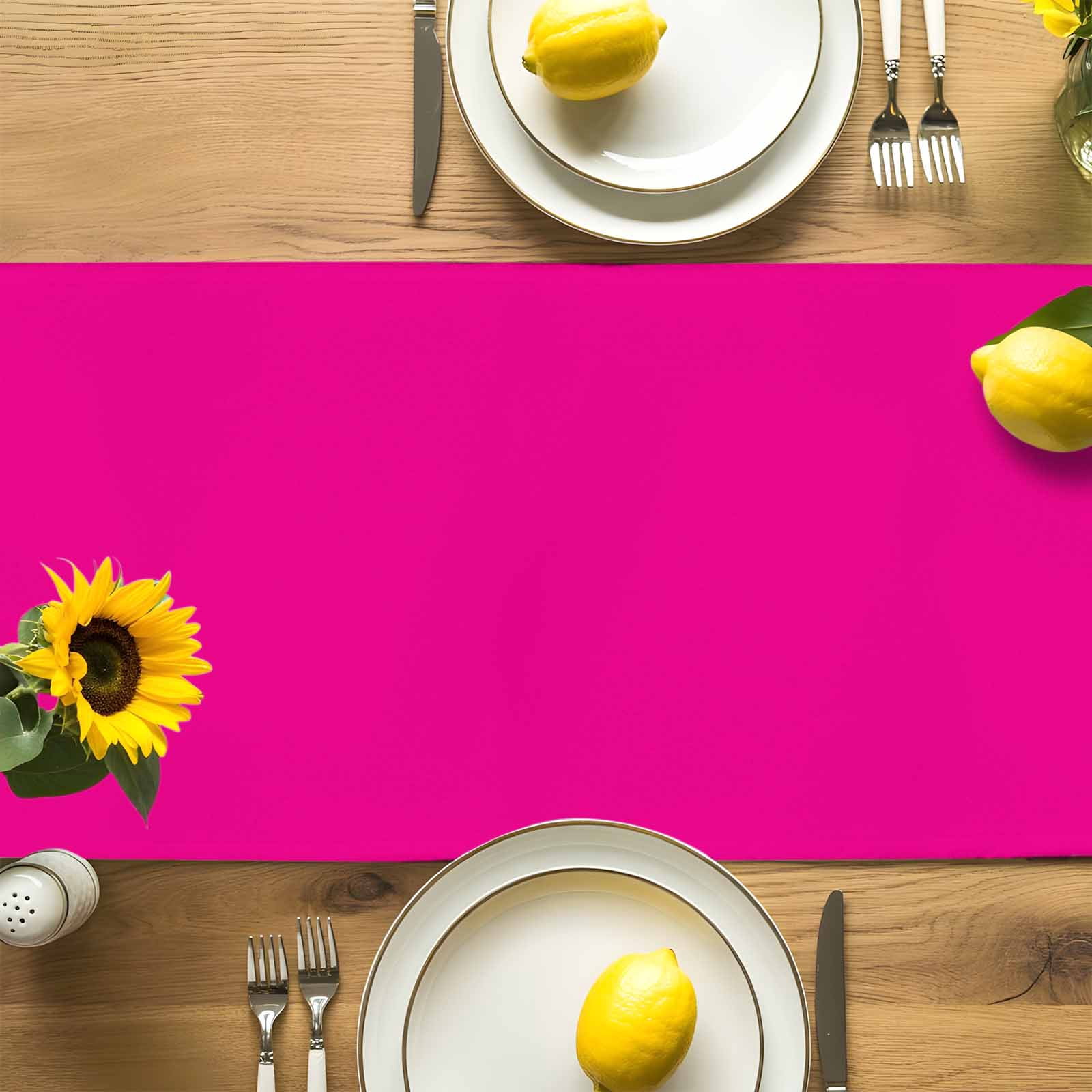 Rose Red Watercolor Table Runner 90 Inches Long, Solid Color Table Runners Tabletop Scarf Kitchen Dining Tables Decoration for Home Party Indoor Outdoor