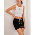 thumbnail image 2 of Richie House Women's Sleeveless Crop Jogger Outfits Loungewear Pajama Set XS-L RHW2918-A-XS, 2 of 7