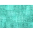 thumbnail image 1 of Ahgly Company Indoor Rectangle Patchwork Turquoise Blue Transitional Area Rugs, 8' x 12', 1 of 4