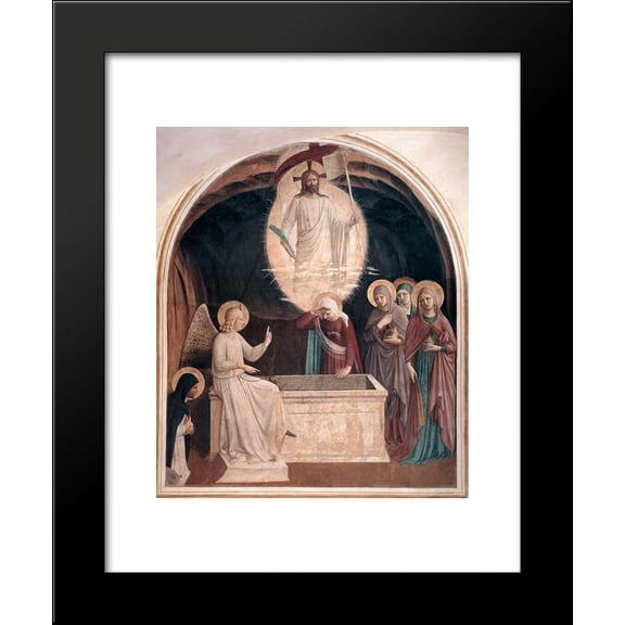 Resurrection of Christ and Women at the Tomb 20x24 Framed Art Print by Fra Angelico