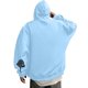 thumbnail image 4 of MHFRRA Sudadera con Capucha Gráfica Divertida, Informal, Cómoda y con Estampado de Letras para Uso Diario y Actividades Al Aire Libre Azul claro, 4 of 6