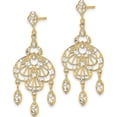 thumbnail image 2 of CHANDELIER FANCY EARRING WITH DANGLING LEAVES, 2 of 4