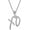 XO Silver, variant on Hip Hop XO Letter Pendant Necklace for Men and Women, Fashionable Creative Gift Jewelry
