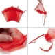 thumbnail image 4 of 100 bolsas de organza para regalo con cordón, ideales para joyería, bodas, fiestas y Navidad. Color rojo. Medidas: 12 x 9 cm., 4 of 4