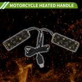 thumbnail image 3 of Unique Bargains Heated Motorcycle Hand Grips Cover 5V Handlebar Cover 6 Adjustable Temperature with Memory Function Metal Heating Film Cloth Black 1set, 3 of 7