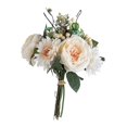 thumbnail image 2 of Ramo de flores artificiales Flores de boda para centros de mesa Jardín de escritorio , Blanco Soledad Ramo de simulación, 2 of 6
