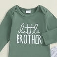 thumbnail image 4 of Zshosam Baby Boys Clothes Set Newborn Baby Boy Outfit Boy Baby Clothes Cute Embroidery Long Sleeve Romper Pant Set Fall Winter Clothing Size 0 3 Months,(Green 0-3 Months), 4 of 4