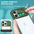 thumbnail image 2 of for iPhone 13 Pro Max Case, Shockproof Rugged iPhone 13 Pro Max Phone Case, with Sliding Camera Cover, Drop Protection Crystal Clear Back Case Clear for iPhone 13 Pro Max, Olive, 2 of 6
