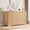 6 Drawers Dresser, variant on Hijob Fluted 5 Drawers Dresser for Bedroom, 42" Tall Dressers with Metal Handle w/Curved Profile Design, Wood Mid Century Vertical Dresser w/Natural Texture for Bedroom, Living Room, Natural Oak