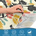 thumbnail image 5 of Yayeee Kitchen Curtains Tier Set of 2 Light Filtering 57"x24" Over Sink Window Panels, Beige Floral, 5 of 7
