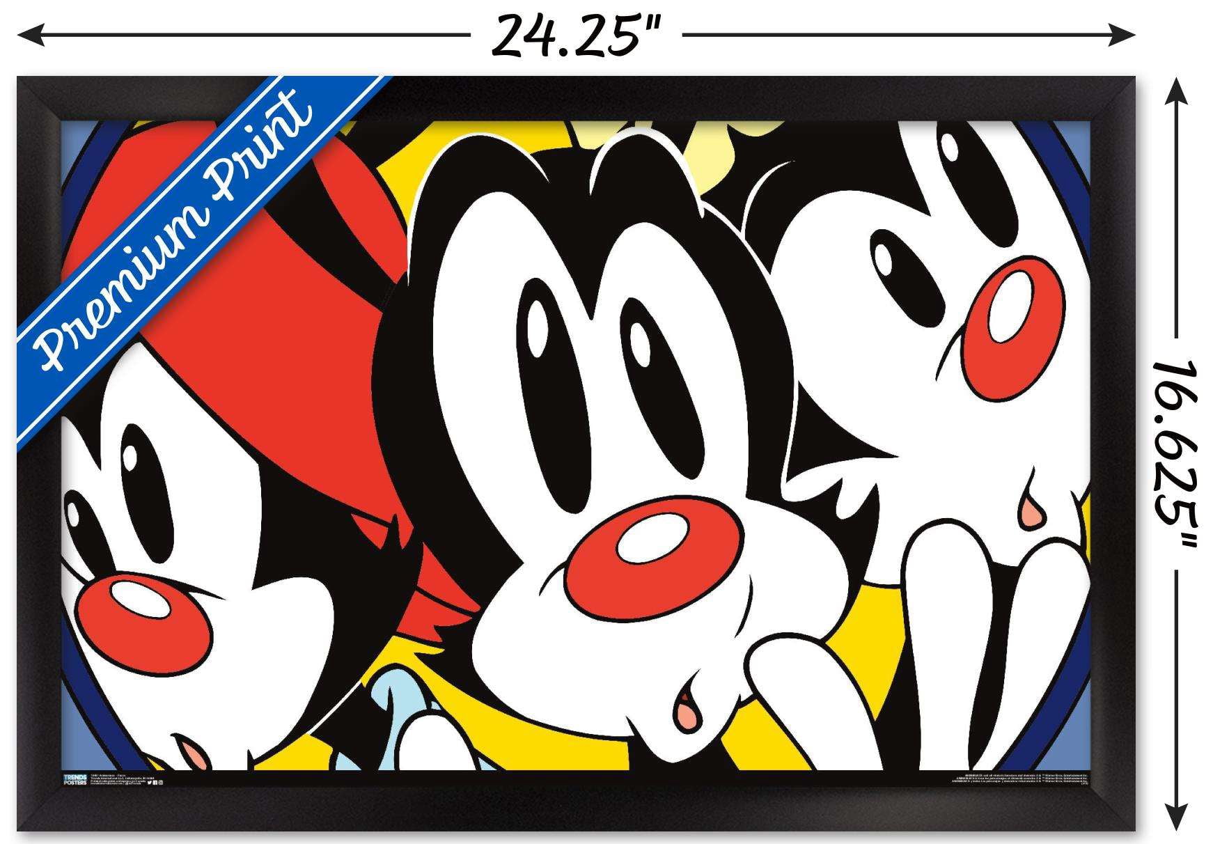 Animaniacs - Faces Wall Poster, 14.725" x 22.375", Framed
