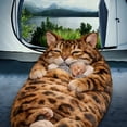thumbnail image 6 of AUQ 2026 New Plush Cat Sleeping Bag (68.9"X31.5"),Cozy Warm Envelope Style Cat Shaped Sleep Sack,Adult Size Feline-Themed Blanket for Camping,Lounging and Sleepovers,Ideal Gift for Cat Lovers, 6 of 6
