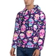 thumbnail image 3 of Daiia Skull mushroom colorful cute for Men's Fashion Hoodies & Sweatshirts with Kangaroo Pocket Hooded Sweatshirt Breathable & Moisture Wicking-4X-Large, 3 of 7