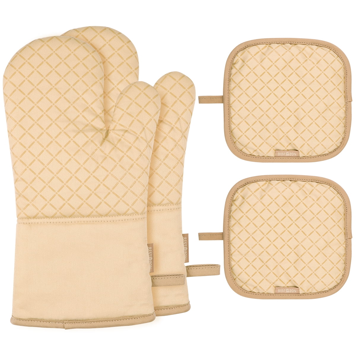 OUNONA 1 Set Heat Resistant Premium Protective Oven Gloves Set Oven