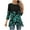 Black Plus Size Blouse for Women_0, variant on CYMMPU 3/4 Sleeve Blouses for Women Dressy Casual Loose Fit Spring Tunic Tops Flower Printed Round Neck Fall Trendy Shirts Flare Hem Hide Belly Tops to Wear with Leggings T-Shirts Green S