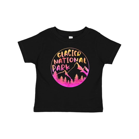 Inktastic Glacier National Park Montana Pink Mountains Boys or Girls Baby T-Shirt