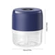 thumbnail image 4 of Picadora de ajo | Procesador de alimentos de 100 ml | Prensado y machacador manual de ajo | Cuchillas de acero inoxidable | Picadora de carne de pimiento vegetal | Utensilio de cocina compacto | ABS, 4 of 7