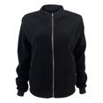thumbnail image 3 of qucoqpe Womens Sherpa Fleece Bomber Jacket Fall Winter Casual Outerwear Tops Trendy Long Sleeve Zip Up Fuzzy Coat for Women, 3 of 7
