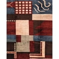thumbnail image 1 of Ahgly Company Machine Washable Indoor Rectangle Abstract Dark Almond Brown Area Rugs, 8' x 10', 1 of 7