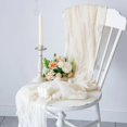 thumbnail image 2 of Powder Blusher Cheese Cloth Tablecloth 110x300cm Gauze Translucent Tablecloth Country Cheese Cloth Tablecloth Romantic Wedding Party Bride Shower Birt, 2 of 3