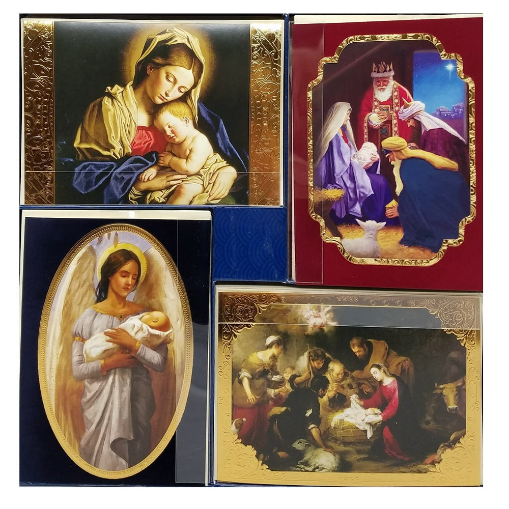 40Count Religious Christmas Holiday Cards with Envelopes