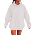 thumbnail image 2 of Mercatoo Boys Girls Solid Soft Ho𝐨ded Sweatshirt Classic Oversized Ho𝐨dies Loose Pullover Sweatshirts with Pocket for Kids, 2 of 9
