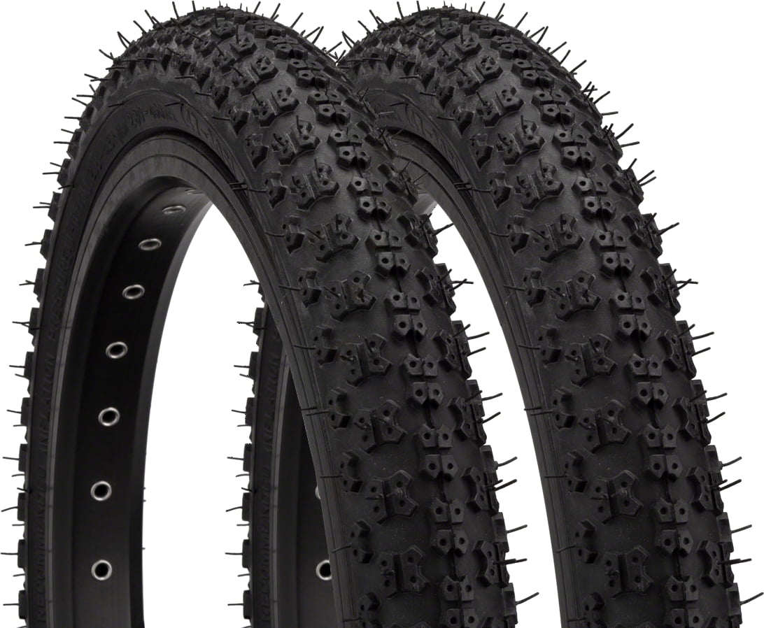 NEW 18 x 2.125 Black knobby Street kids BMX Bicycle tire and tube 1 tire 1 tube 