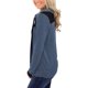 thumbnail image 4 of Sudadera holgada de manga larga con cuello redondo y costuras con capucha para mujer Pompotops gfhjh9158, 4 of 7