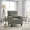 Green, variant on Modern Upholstered Accent Chair with Nailhead Trim, Green and White Striped Armchair