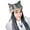 Light grey, variant on Aellinatey Cute for Cat Ears Beret Cap Winter Warm Felt Kawaii Painter Mushroom Hat for Wom
