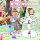 thumbnail image 2 of 4-Hole Ice Cream Cone Stand Transparent Acrylic 2-Layer Wedding Birthday Party Banmo, 2 of 5