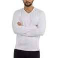 thumbnail image 5 of X RAY JEANS Mens Long Sleeve V-Neck T-Shirt, White, S, 5 of 9