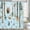 Blue, variant on Rustic Forest Shower Curtain - Lodge Cabin Woodsy RV Wildlife Animals Woodland Campers Camping Bathroom Set with Hooks, 36X72 Inch, Grey