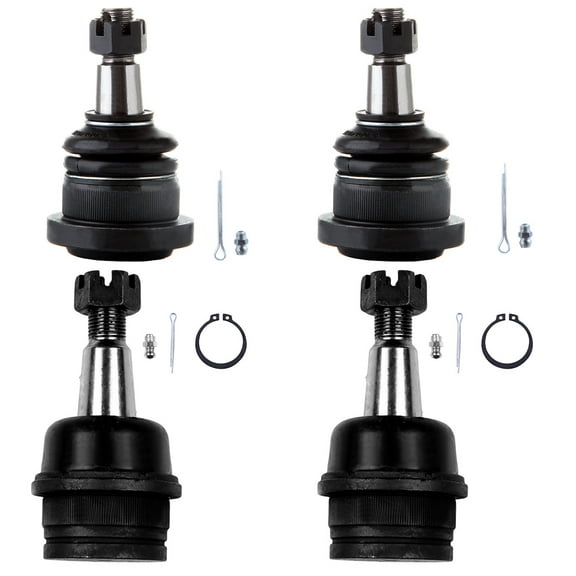 ECCPP 4pcs Front Lower Ball Joint Front Upper Ball Joint fit for 1994-1996 For Dodge Ram 1500