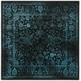 thumbnail image 3 of SAFAVIEH Adirondack Wyatt Traditional Distressed Area Rug, Black/Teal, 6' x 6' Square - Transitional Modern Design, Black & Teal, Ideal for Living Room, Bedroom, Dining Space, 3 of 13