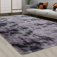 thumbnail image 4 of Garvee 6' x 9' Fluffy Shaggy Area Rug Soft and Thick Shag Rug Non-Slip Carpet for Bedroom Nursery Home Decor Rug, Dark Gray, 4 of 6